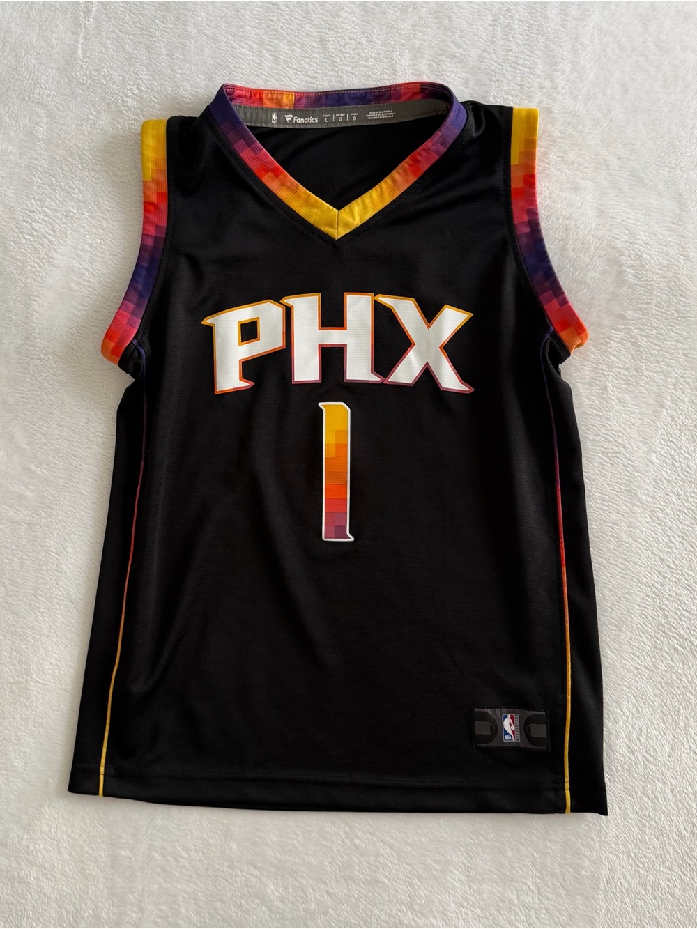 Fanatics Devin Booker #1 NBA Phoenix Suns‎ Statement Edition Jersey Youth Large